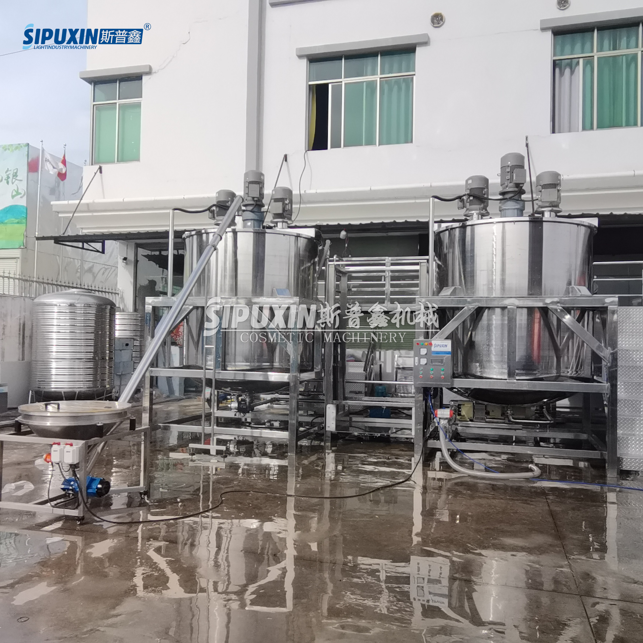 SPX 6000L Monolayer Peralatan Pencampur Industri dengan 3 Motor