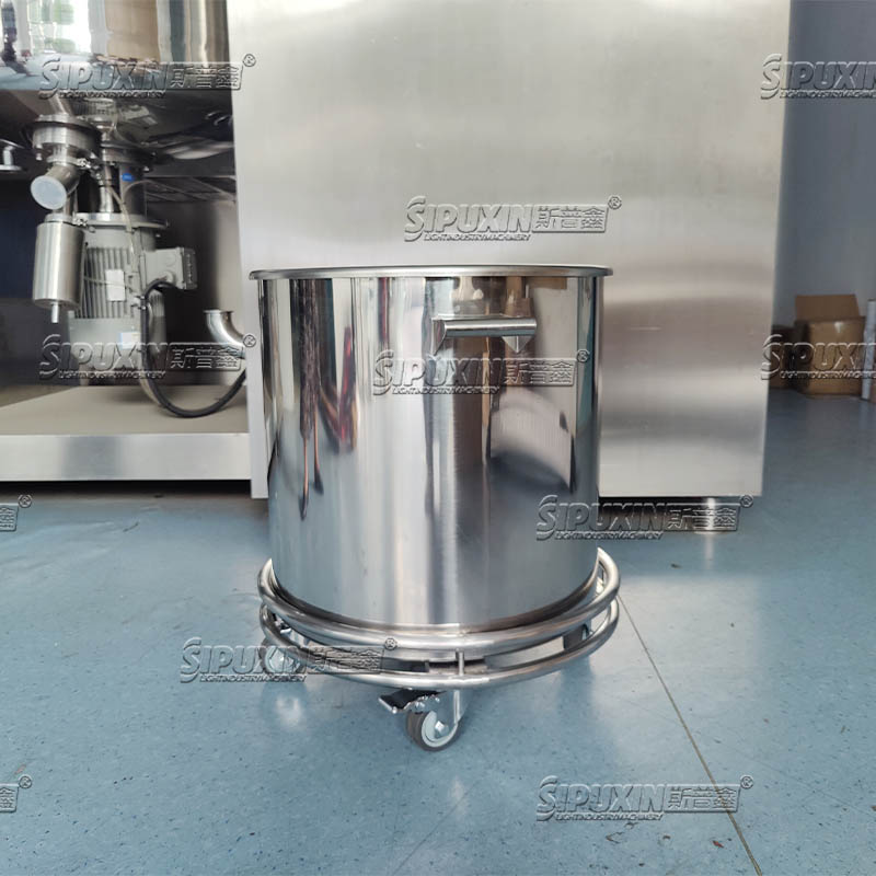 100-1000L 304 Tangki penyimpanan tahan udara sanitasi stainless steel untuk susu cair air